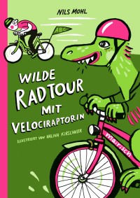 Wilde radtour mit velociraptorin